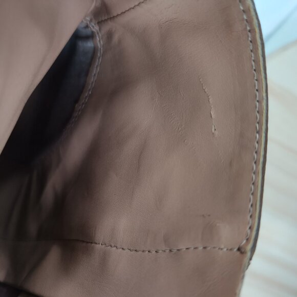 FRANCO SARTO KACEY Leather Strappy Ankle Boots Distressed Brown Women US 12M - Picture 10 of 13